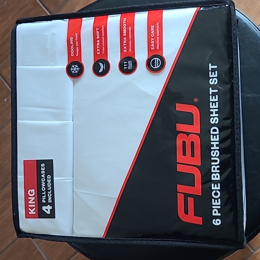 FUBU King Brushed Sheet Set